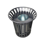 Outdoor Metal Slatted Trash Receptacle, Waste Receptacle，Commercial Trash Cans - Image 2