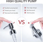 Clear Glass Soap Dispenser 18 oz, 2 Pack Hand Dish Soap Dispensers Bathroom - Image 4