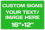 custom metal sign, Aluminum Weatherproof Metal Sign Multiple Sizes Custom by Repaly