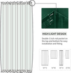 DWCN French Door Curtains – Rod Pocket Thermal Blackout Curtain - Image 3