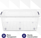 Superio Storage Bins with Lids, Stackable Totes, BPA Free, Odor Free, Organizer - Image 5