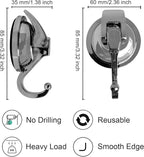 Heavy Duty Suction Cup Hooks for Shower, Bathroom Robe - Image 4