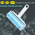 Washable Reusable Lint Roller 3 Pack, Portable Travel Sticky Dog Cat Hair - Image 4