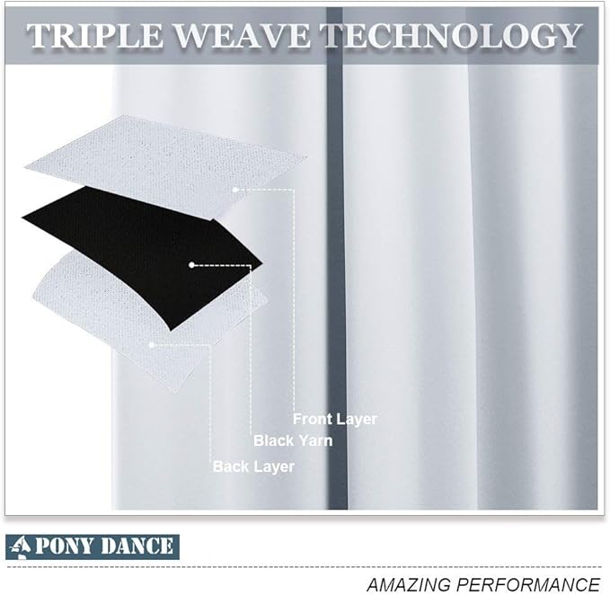 PONY DANCE White Window Curtains - Image 3