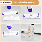 10 Pack Disposable Power Mop Pads Refilles - Image 3