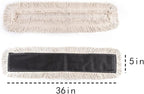 Matthew Cleaning 36'' High Strength Disposable Dust Mop Cotton Cut-end Yarn Mop - Image 2