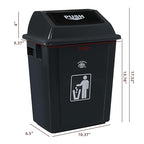 8 Gallon Plastic Kitchen Trash Can - Image 2