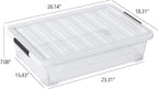 40 Quart Under Bed Plastic Storage Bins - Image 2