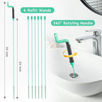 Drain Clog Remover Tool – 30”Anti-break Steel Sink Snake Hair Drain Cleaner Tool - Image 2