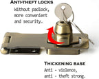 Alise Keyed Hasp Lock, 4 Inch Safety Packlock Clasp Hasp Lock Latch - Image 5