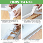 2 Pack Caulk Strip, 1.5" x 10.5Ft PVC Self Adhesive Caulk Tape, Sealing - Image 6