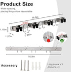 Mop Broom Holder Wall Mount - Image 3