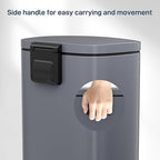 Arlopu 8 Gallon Step Trash Can, Stainless Steel Garbage Bin, Soft-Close Rubbish - Image 8