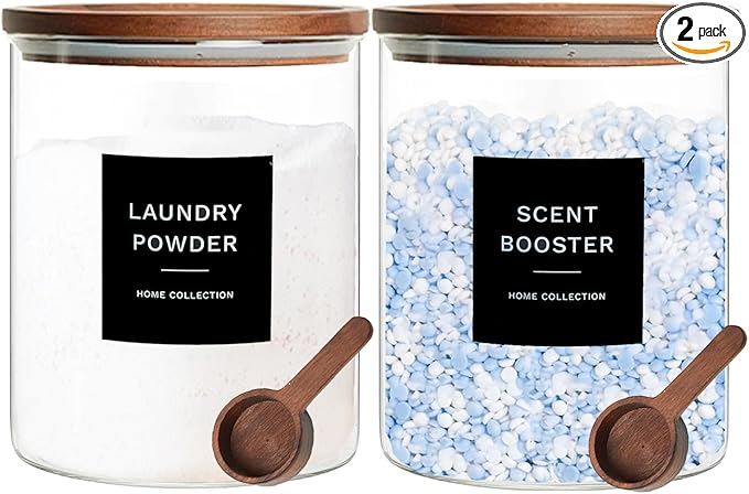 Glass Laundry Storage Containers by KSOKIMER