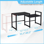 44.3 Inches Expandable Metal Storage Shelves, 150LBS Heavy Duty Shelving Units - Image 3