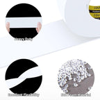 2 Pack Single-Sided Adhesive White Foam Tape, Single-Sided Sealing Strip Foam - Image 4