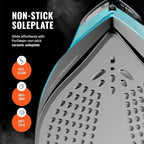 PurSteam SteamTech Elite 1750W Steam Iron, Digital Temp Control & LED Display - Image 3