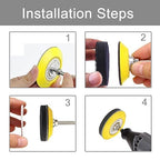 3 Inch Sanding Disc Drill Polishing Kit Sanding Attachment, Backing Pads - Image 3