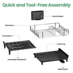 Expandable Dish Drying Rack, Foldable Dish Rack - Image 7