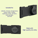 3-Digit Combination Lock, Zinc Alloy, Cabinet Door Latch, Easy DIY Installation - Image 5
