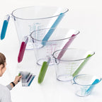 KPKitchen 4-Piece Angled Liquid Measuring Cups Plastic Set by KPKitchen