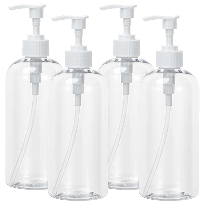 Yebeauty Pump Bottle Dispenser, 3 Pack 17oz/500ml Dish Lotion Soap Dispenser by For+A+Better+Life