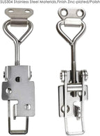 Adjustable Latch Buckle Cabinet Boxes Lever Handle Toggle Catch Latch Lock - Image 2