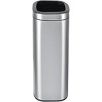 Global Industrial 10-1/2 Gallon Stainless Steel Slim Open Top Receptacle - Image 6