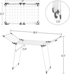 Clothes Drying Rack, Gullwing Laundry Rack, Collapsible, Space-Saving Laundry - Image 2