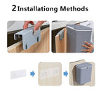 TOPROAD Kitchen Hanging Trash Can, 2.4 Gallon Wall Mounted Counter Waste - Image 4