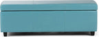 SIMPLIHOME Avalon 48 inch Wide Contemporary Rectangle Storage Ottoman Bench in - Image 5