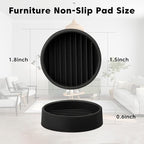Rubber Furniture Pads Non Slips Furniture Casters Cup Chair Leg Floor Protectors - Image 2