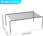 MediumBlack Cabinet Storage Shelf Rack Set of 2, Rustproof Metal Wire Kitchen - Image 3