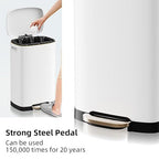 13 Gallon Trash Can with Lid, 50L Fingerprint Proof Stainless Steel Kitchen - Image 4