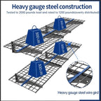 2-Pack Garage Wall Shelving, 2x6ft Walls Shelf Storage Rack, Sturdy Walls - Image 5