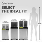 SIMPLI-MAGIC 50 Liter / 13.2 Gallon Soft-Close, Smudge Resistant Trash Can - Image 3