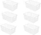16inch Freezer Wire Storage Organizer Baskets, Household Refrigerator Bins by Y.Z.Bros