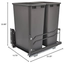 Rev-A-Shelf Pullout Dual Trash Cans - Image 10