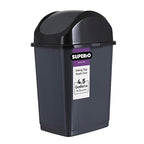 Superio Medium Trash Can with Lid 4.5 Gallon Plastic Swing Top Garbage Can Slim - Image 8