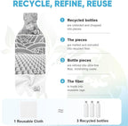 AIDEA Microfiber Cleaning Cloth Roll, Tear Away Reusable Paper Towels, - Image 3