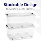 Superio Storage Bins with Lids, Stackable Totes, BPA Free, Odor Free, Organizer - Image 3