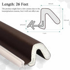 Kerf Weather Stripping Door Seal Strip 26 Ft Q Foam Door Weatherstrip Seal - Image 6