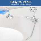Heavy Duty Brass Countertop Liquid Soap Dispenser, Commercial Grade Top Fill - Image 4