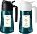 TrendPlain 16oz/470ml Blue Glass Olive Oil Sprayer by TrendPlain