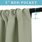 RYB HOME Blackout Curtains for Kitchen, Over Sink Privacy Curtains Window Decor - Image 3