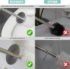 Escenzy Turquoise Green Toilet Brush and Holder Set Mosaic Glass | Non-Rustic - Image 4