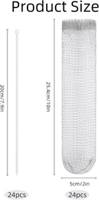 24PCS Lint Traps for Washing Machine, Stainless Steel Mesh Snare Trap Washer - Image 2