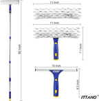 ITTAHO Window Washing Kit with Extension Pole, Window Cleaner - Image 3