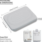 Diatomite Soap Dish for Kitchen Organizer, Quick Dry Sink Caddy Holder for - Image 5