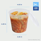 Karat Clear PP Injection Molded Round Deli Containers - Image 2